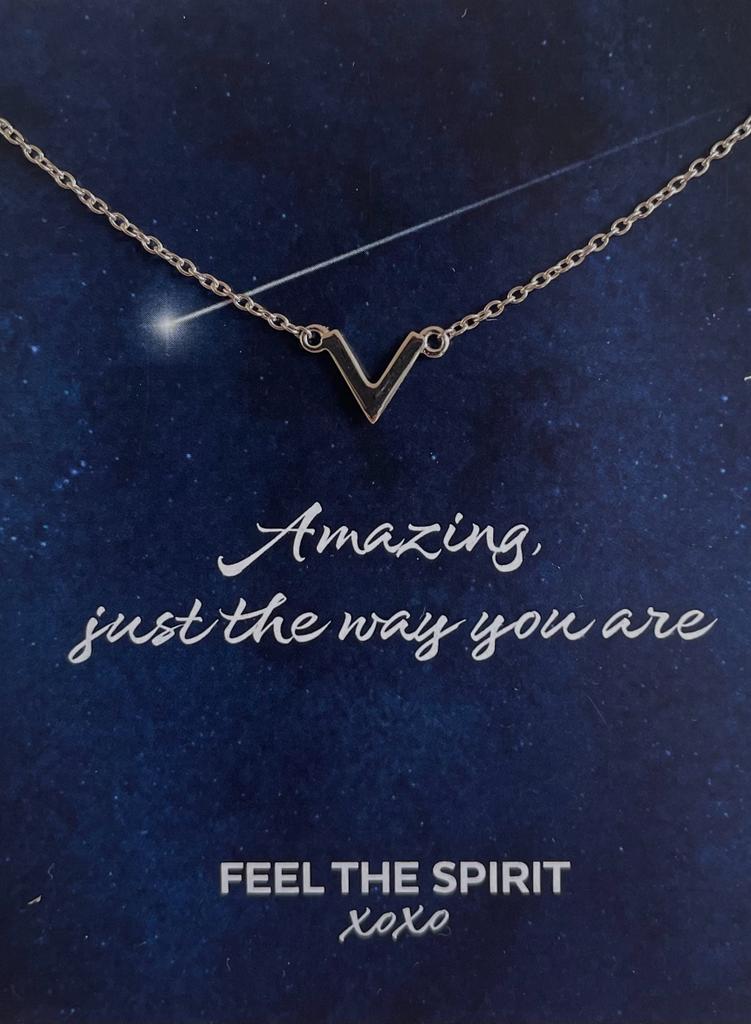 Ketting V Zilver XN004S