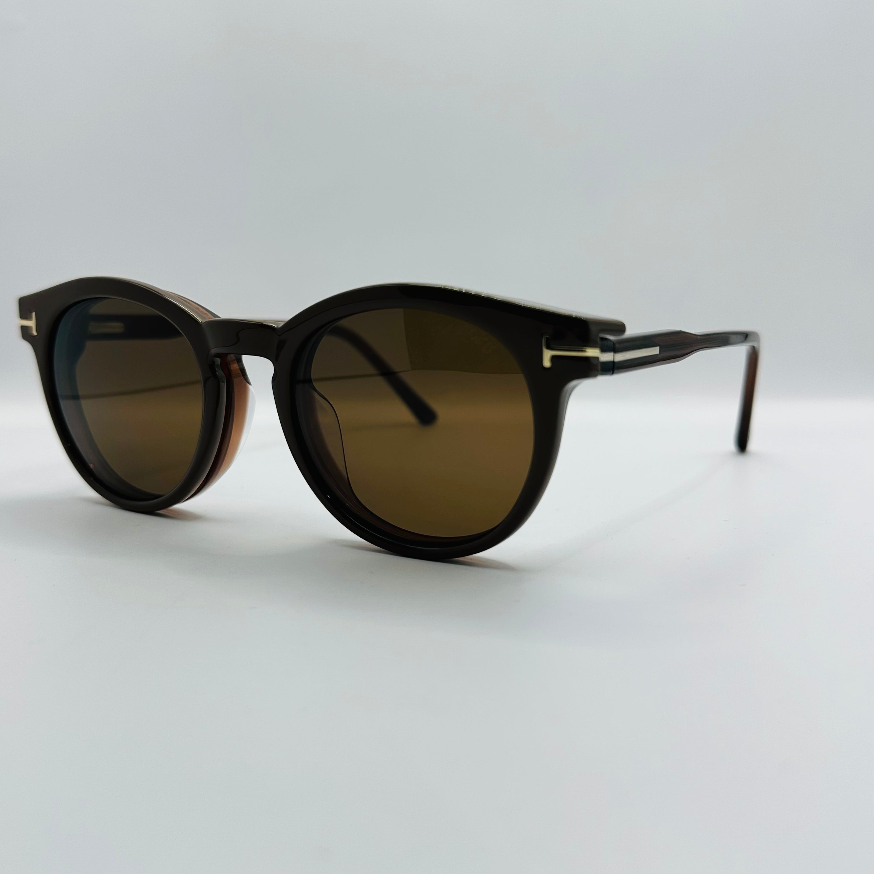 Tom Ford Eco TF5823-B 052 Blauwlicht Filter Met Clip-On