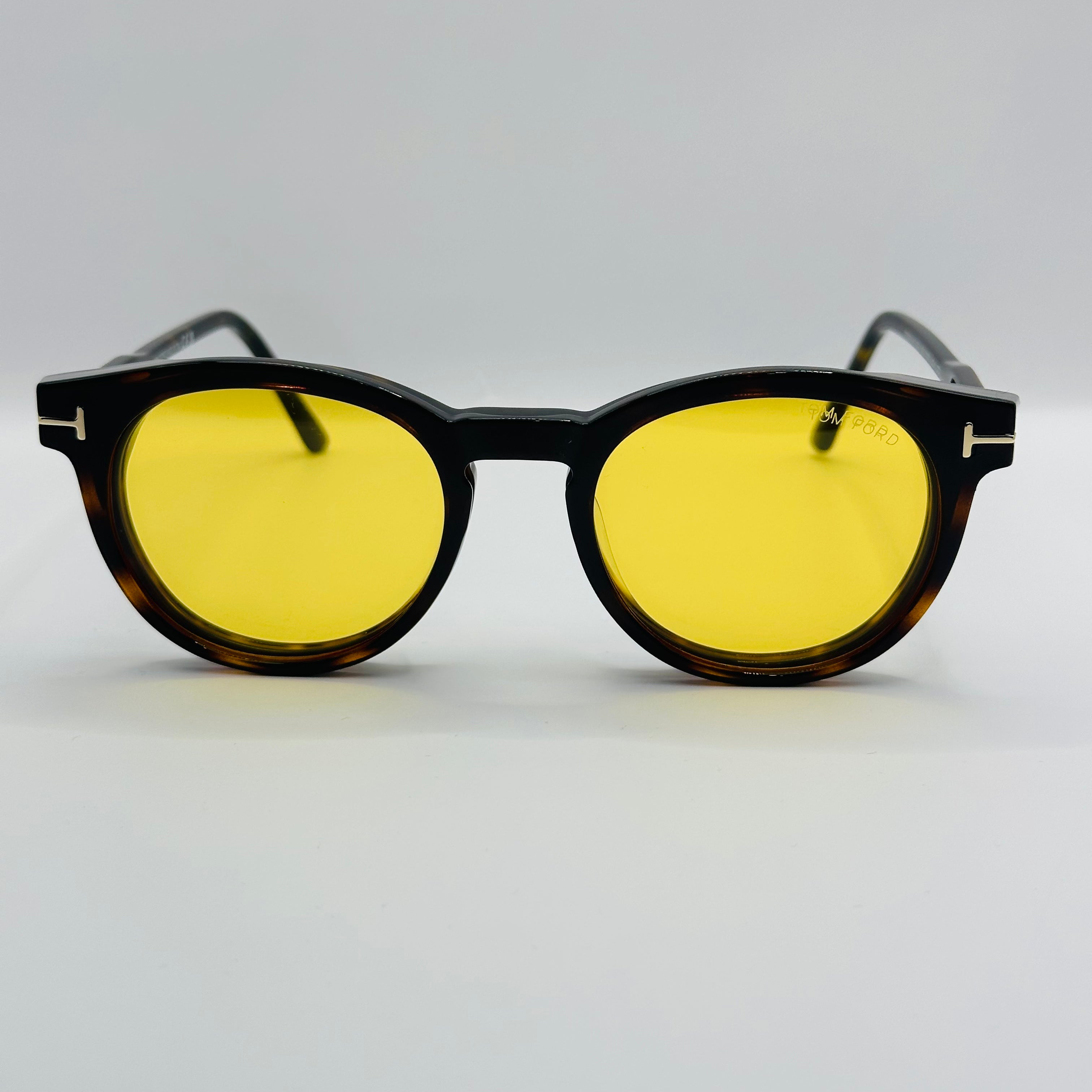 Tom Ford Eco TF5823-B 052 Blauwlicht Filter Met Clip-On