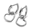 Oorringen Open Hartje Zilver JE043S