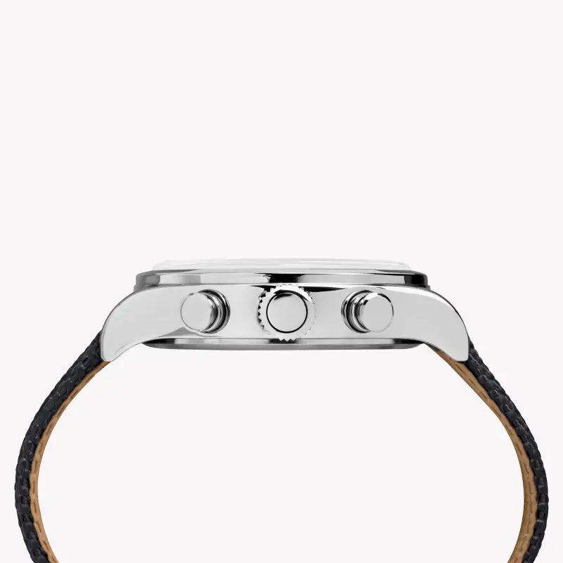 Timex Heren Zwart Stof Horloge, Zilveren Kast | Tw2r38200