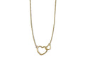 Ketting Twee Hartjes Goudkleur XN005G