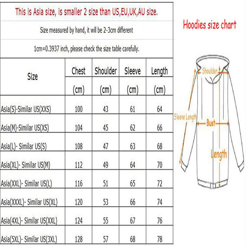 3d print  Long Sleeve Autumn WInter Hoodies